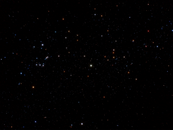 Blue and White Starry Night Sky