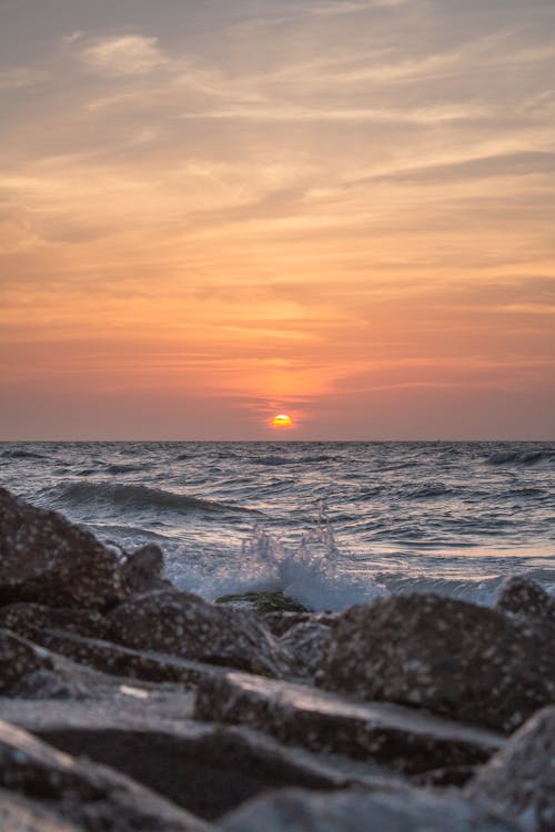 Gratis lagerfoto af gylden time, hav, havudsigt