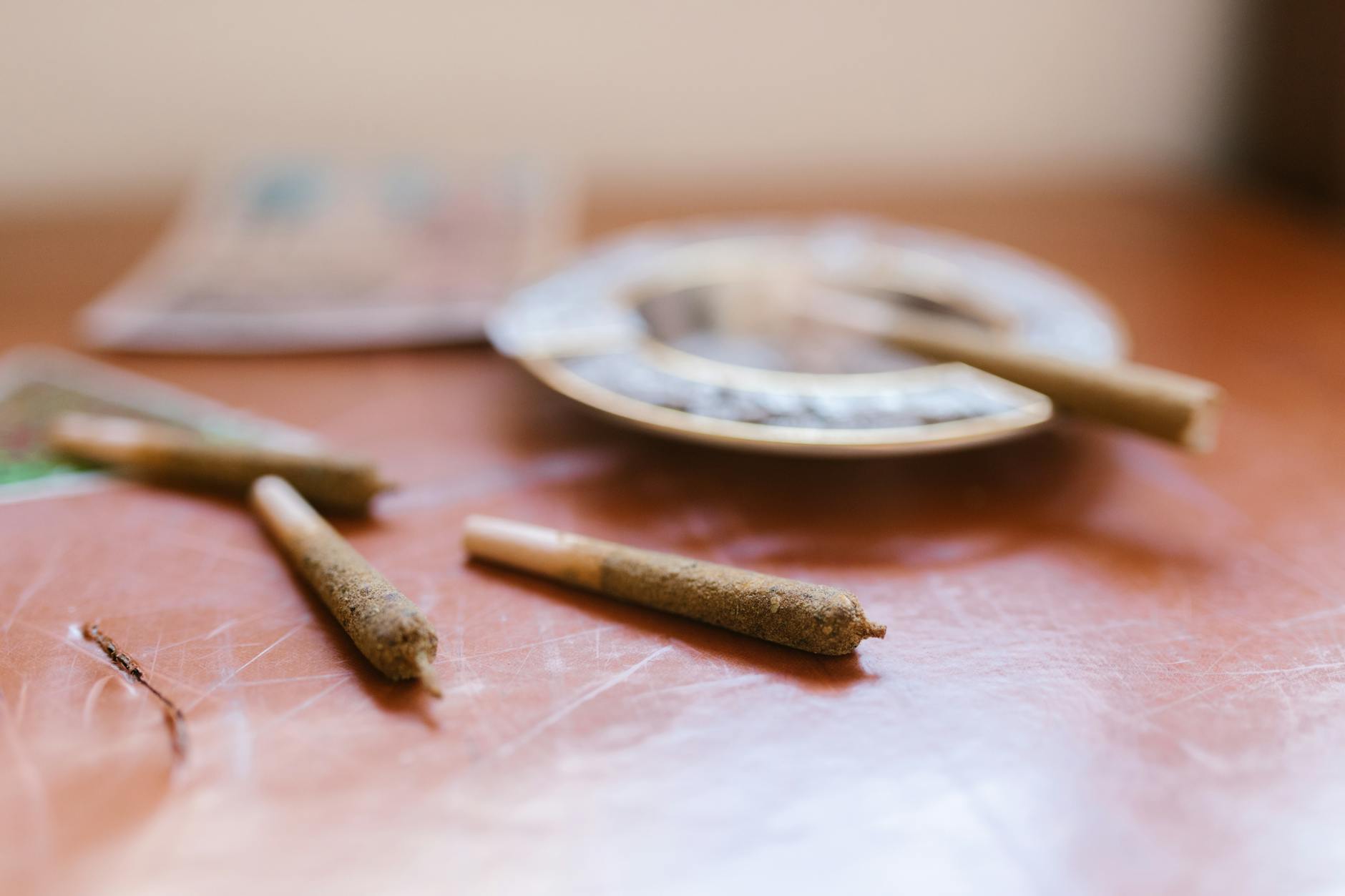 Marijuana Blunts on Table