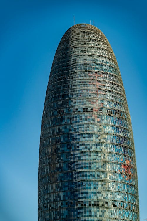The Agbar Tower Under Blue Sky