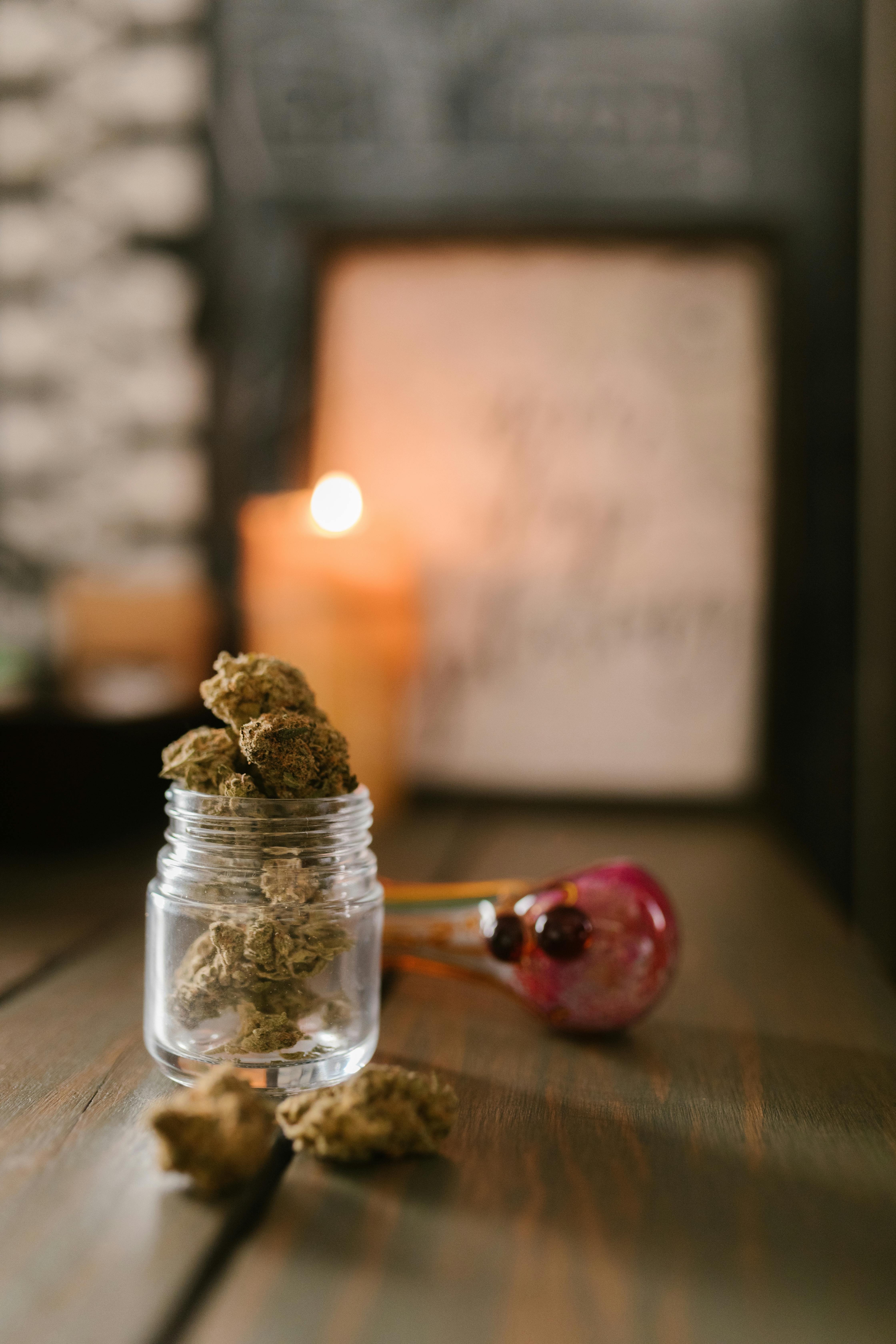 brown cookies on clear glass jar