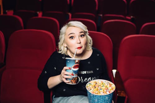 A Woman in a Movie Theater 