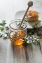Clear Glass Jar With Orange Liquid