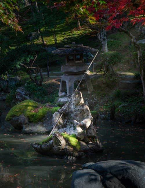 Asya, Bahçe, Buda içeren Ücretsiz stok fotoğraf