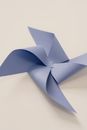 Blue and Yellow Paper Flower