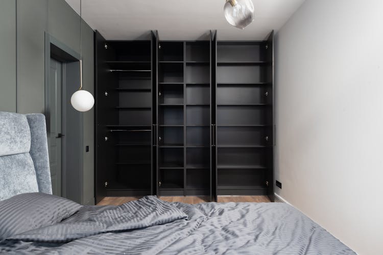 Empty Cabinets In A Bedroom