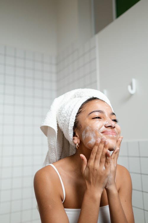 Woman Washing Her Face