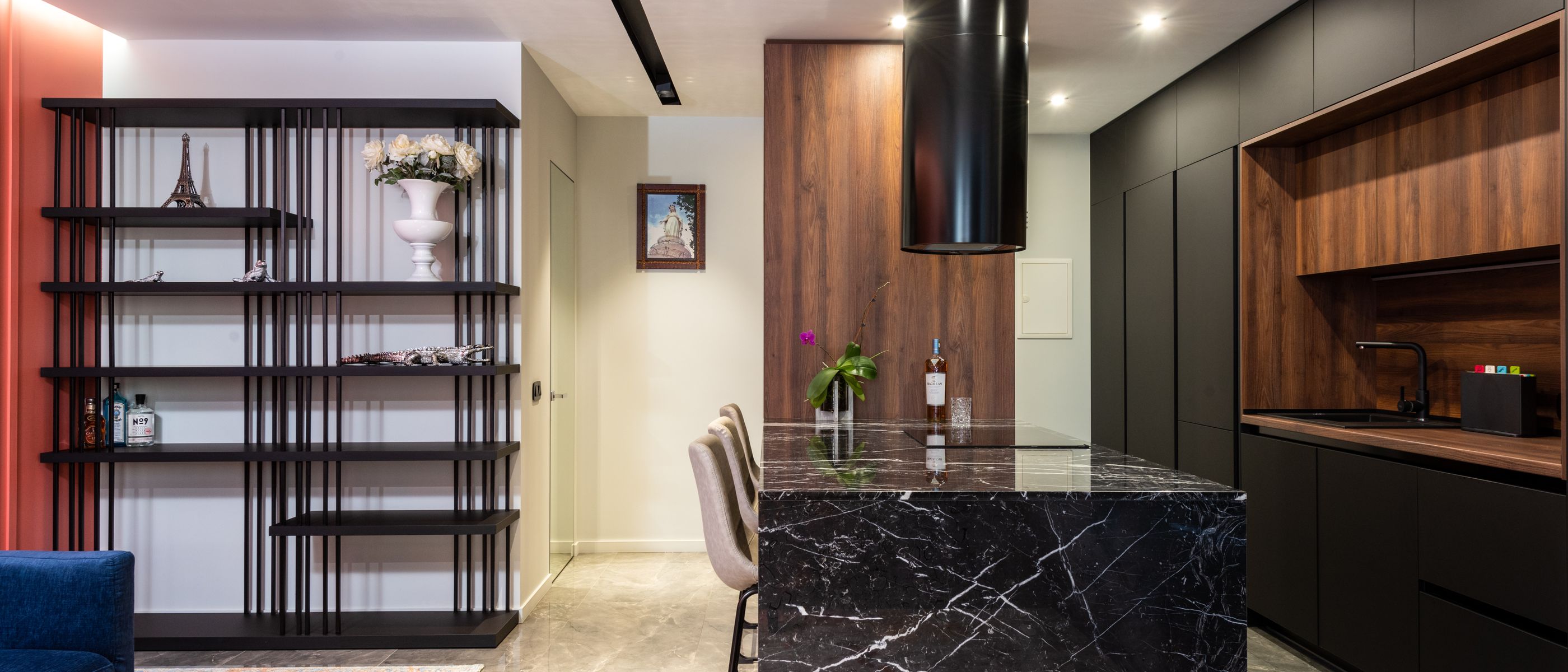 Kitchen Spraying in Custom House — walls rolled to an even, flat finish