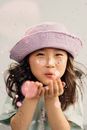 Girl in White Knit Cap