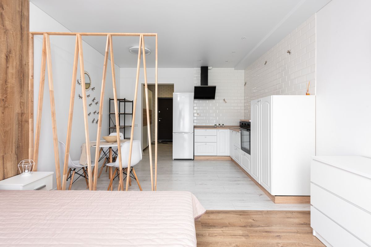 Nội thất căn hộ studio nhỏ hiện đại, tối giản và đa năng năm 2026