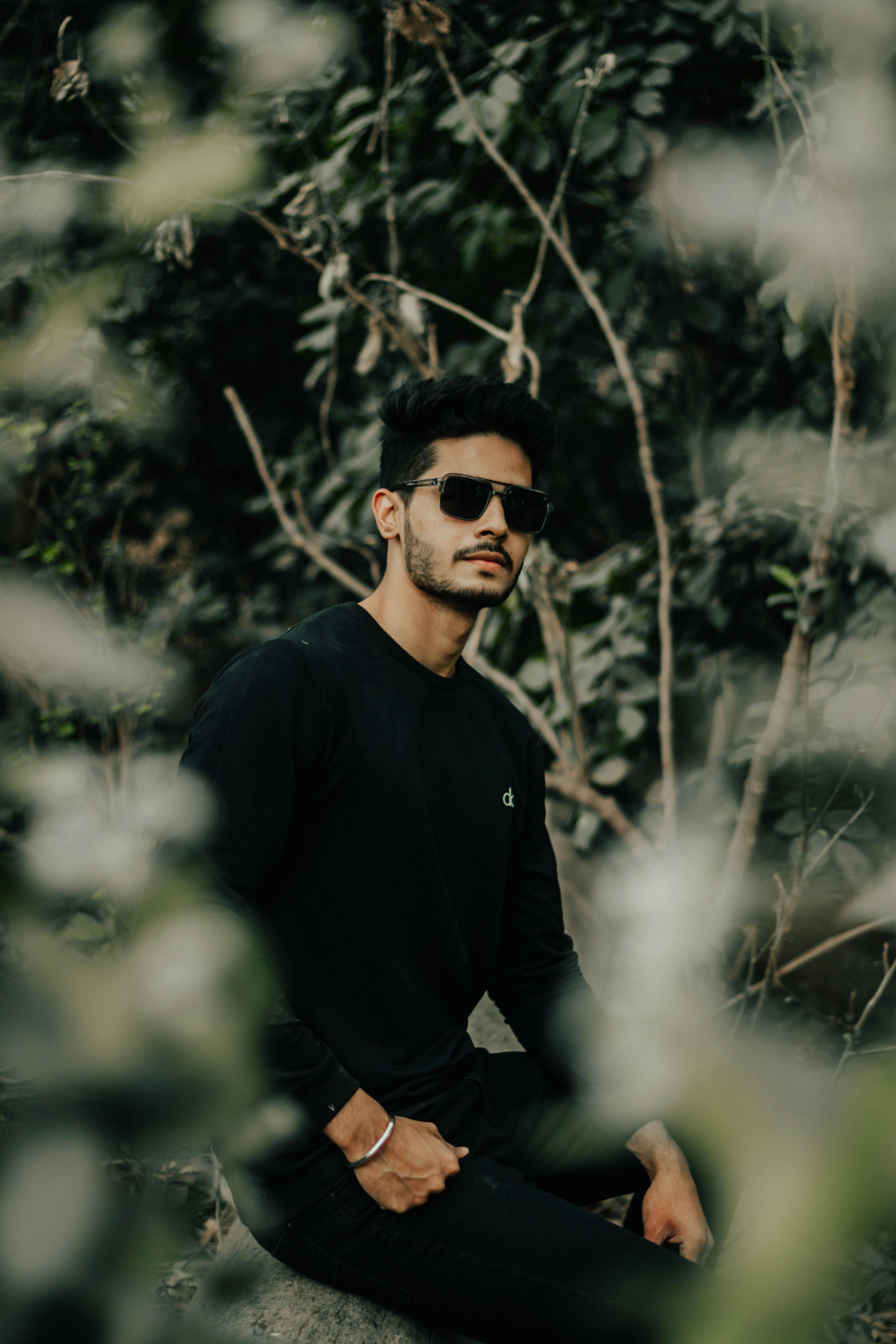 Man in Sunglasses and Black Clothes · Free Stock Photo