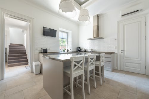 Granite Table and Chairs in a Kitchen