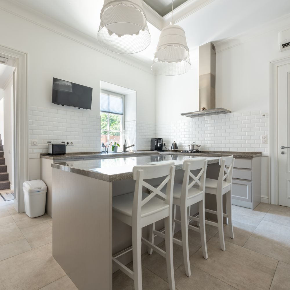Kitchen Spraying in Upper Clapton — woodwork brushed to a crisp, smooth line