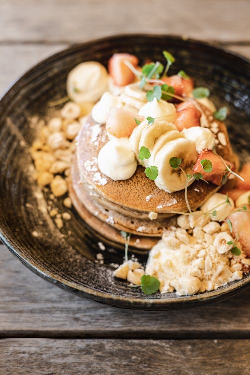 A Stack of Pancakes on a Plate 