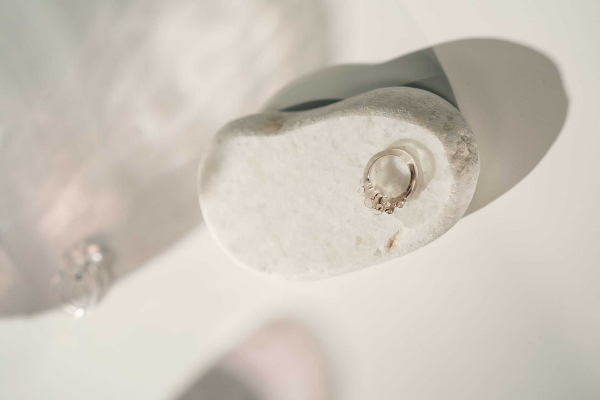Silver Ring in Close Up Shot