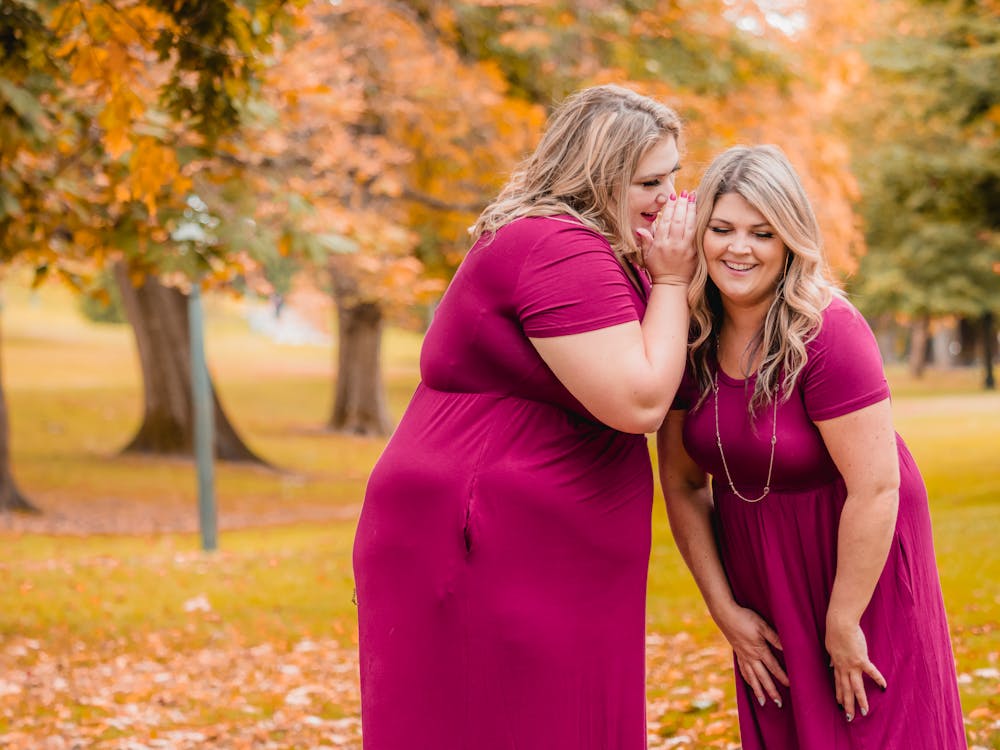 Free Beautiful Plus Size Women in the Park Stock Photo