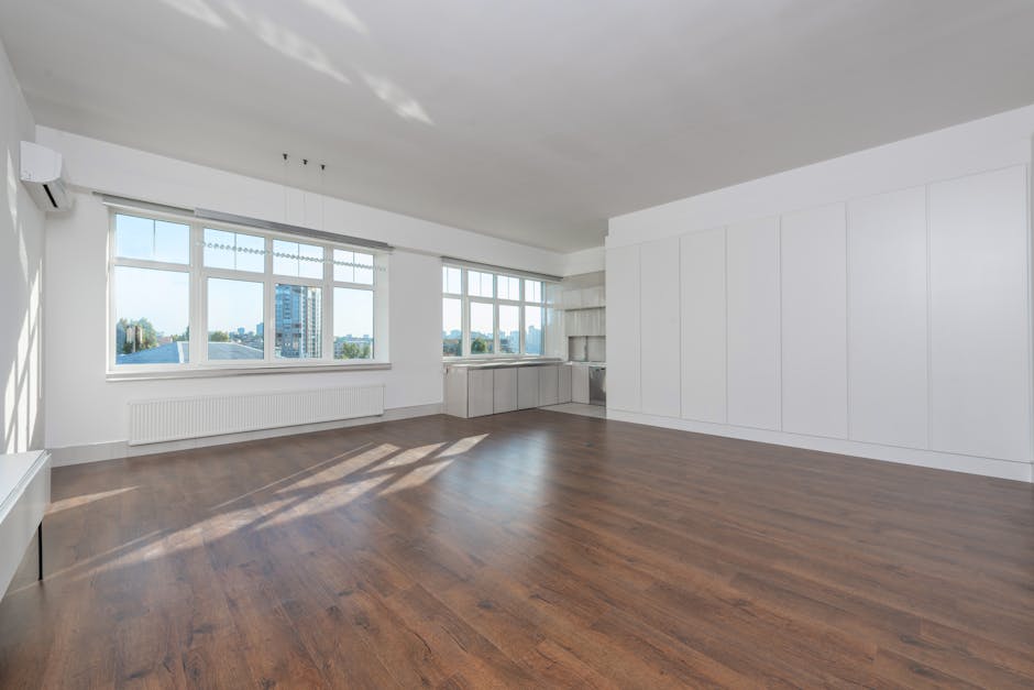 Floor-to-ceiling windows in a luxury apartment - North Loop luxury apartments