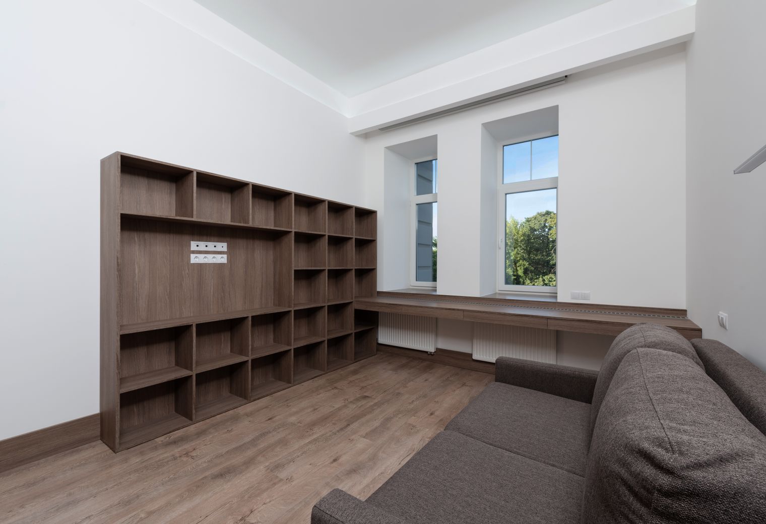 Heol-y-Cyw — office relocation team moving desks and equipment