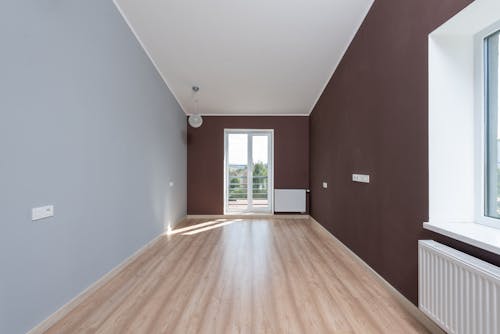 Brown Wooden Floor in the Room