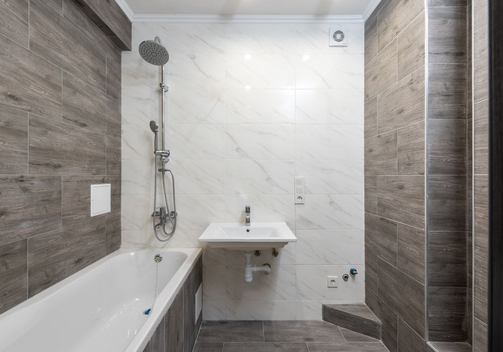 Toilet installation in a remodeled Riverside bathroom