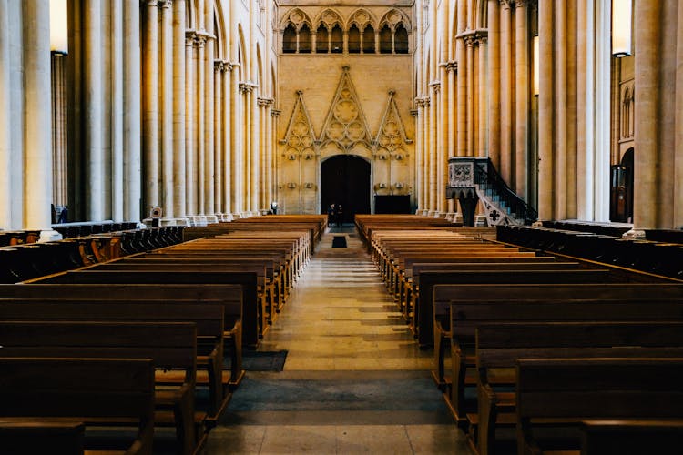 Interior Of An Empty Church