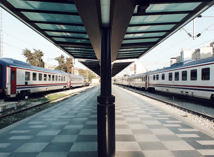 Train Station Platform With Canopy