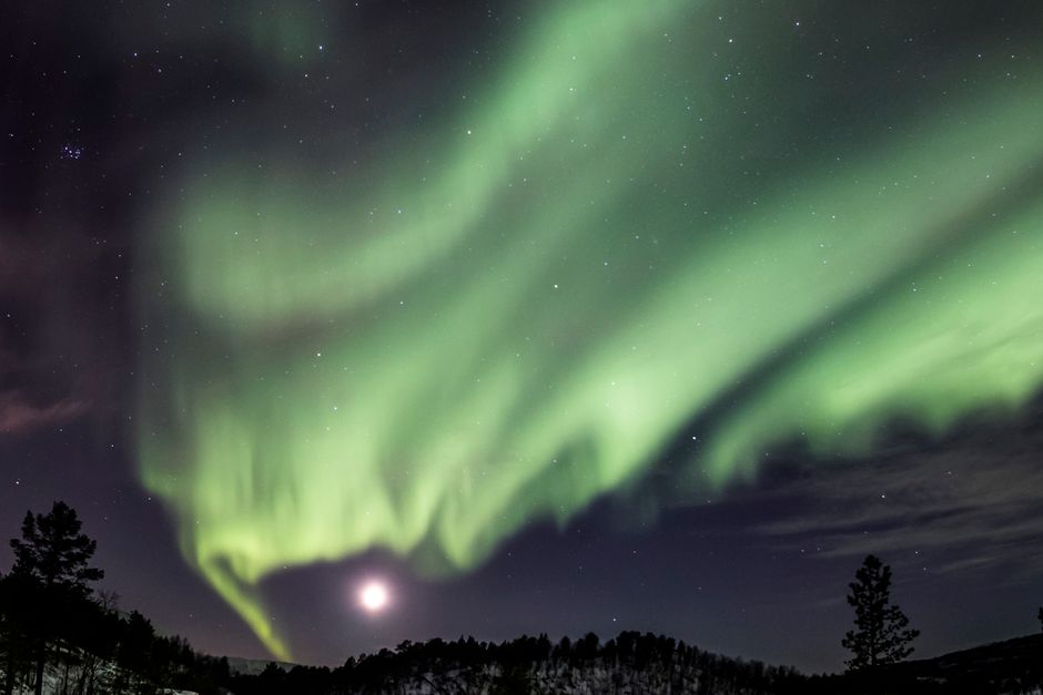 Randonnée Nocturne Aurores Boréales à Sognsvann