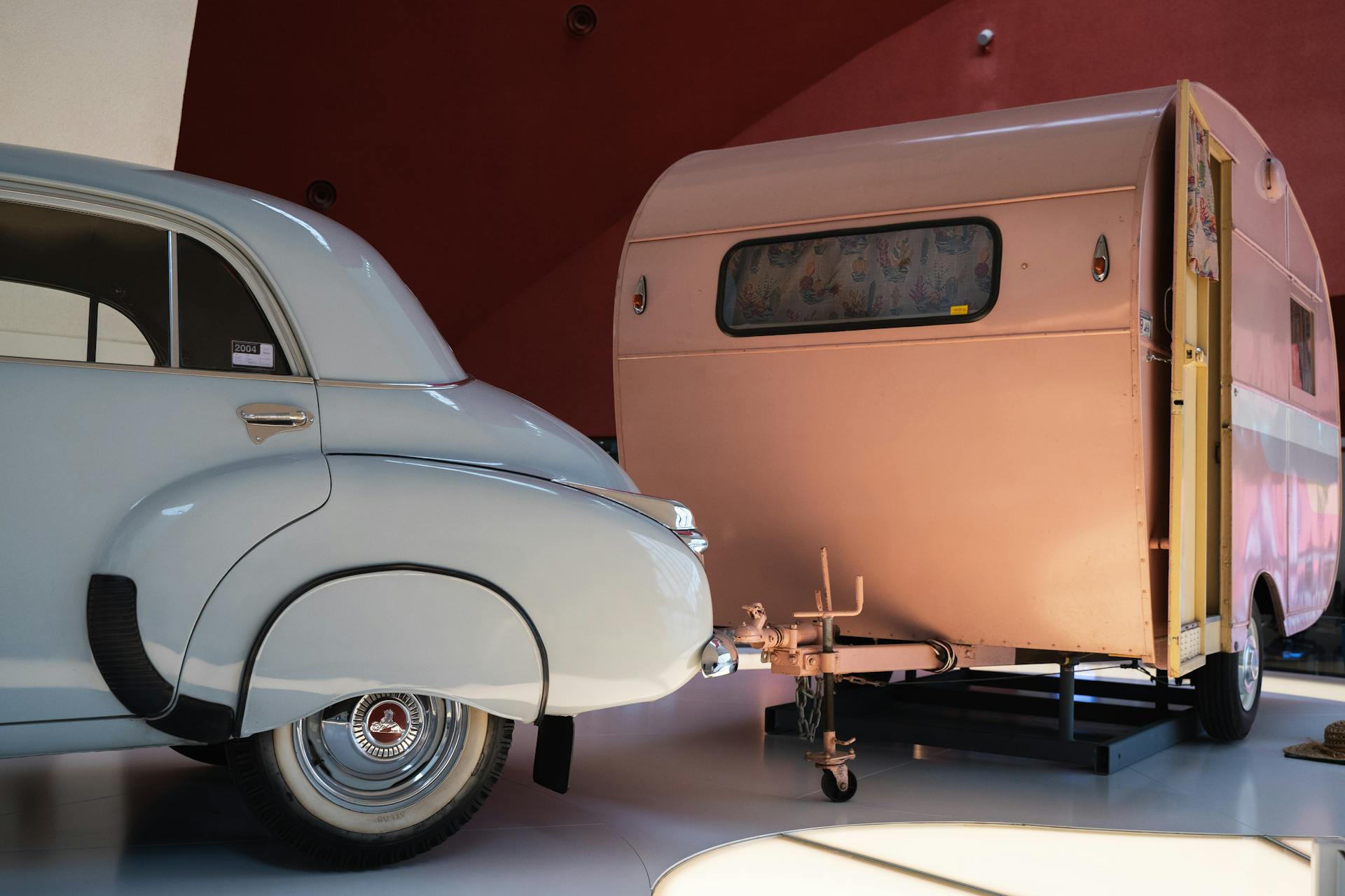 Vintage Car with a Trailer