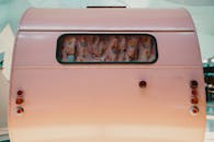 Close-up of the Back of a Camper Trailer