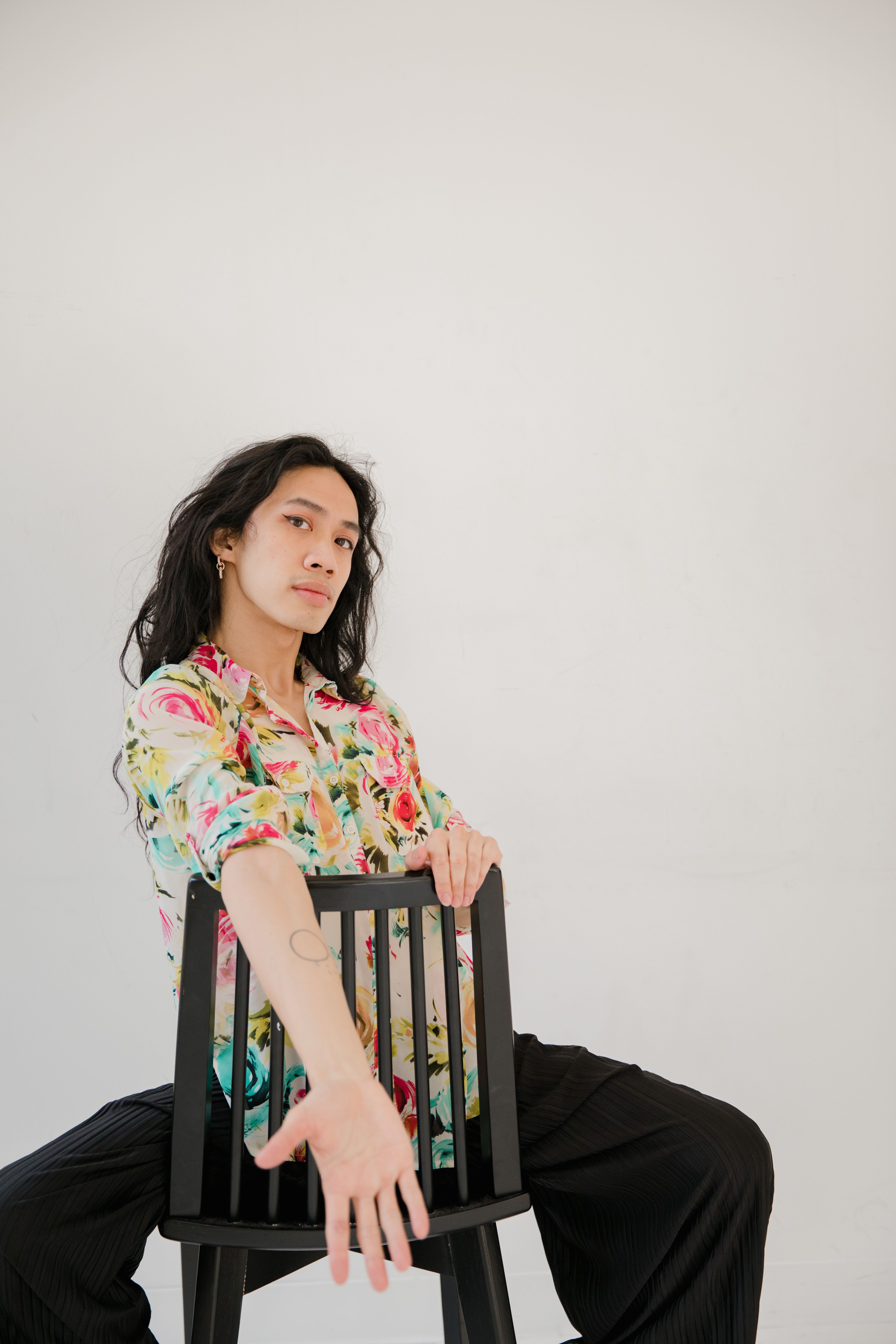 A Woman in Black Pants Sitting on the Chair · Free Stock Photo