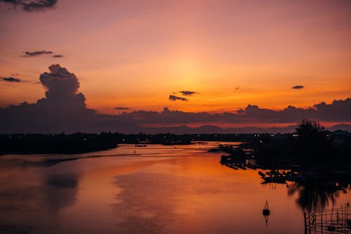 Body of Water during Sunset