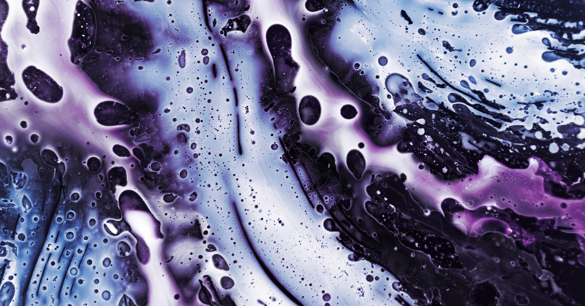 abstract album cover art with muted neon colors and grainy textures