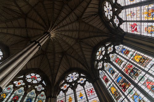 Building with Stained Glass Windows