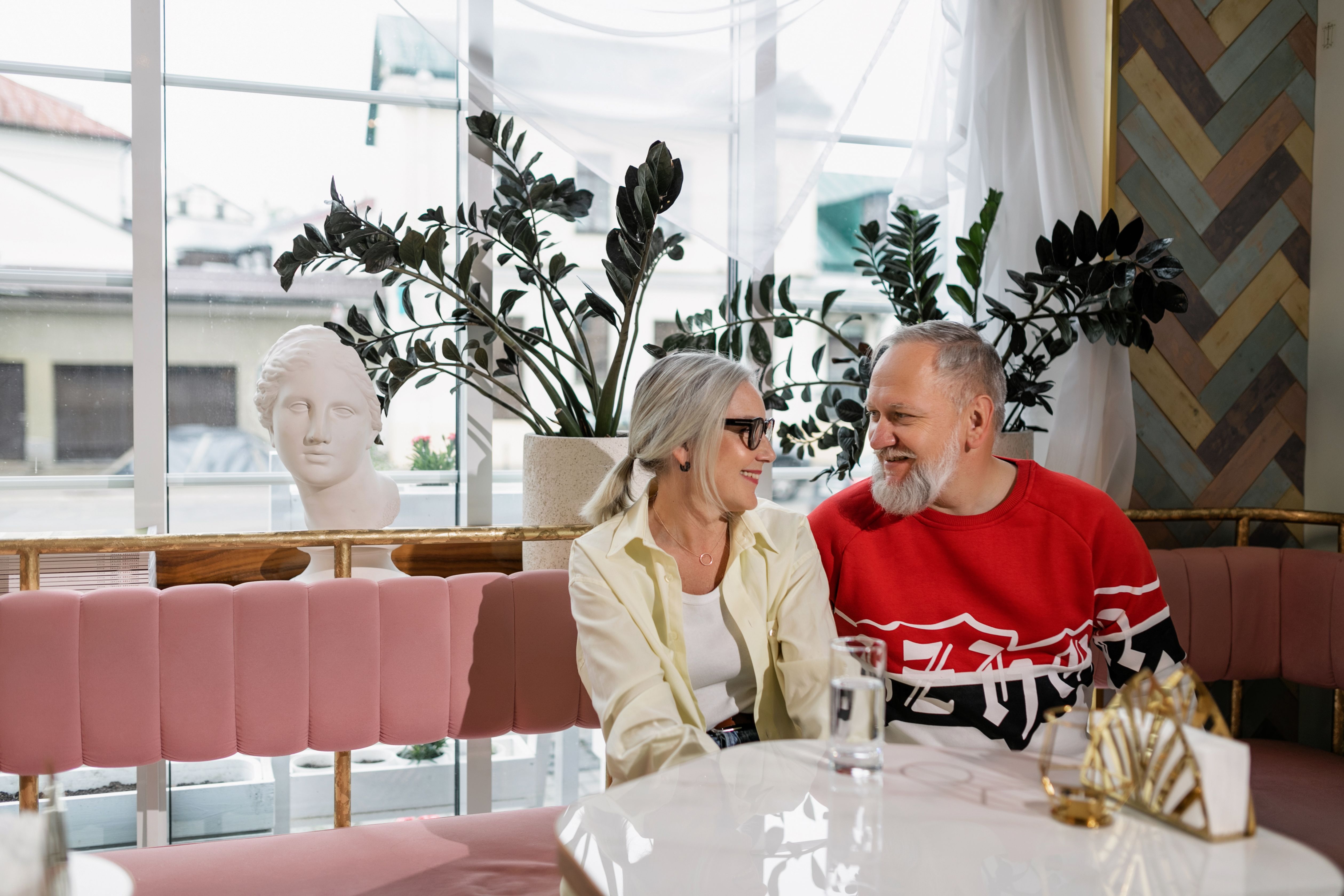 Elderly Couple looking at each other · Free Stock Photo