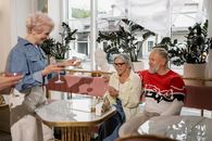 Elderly People Get Together