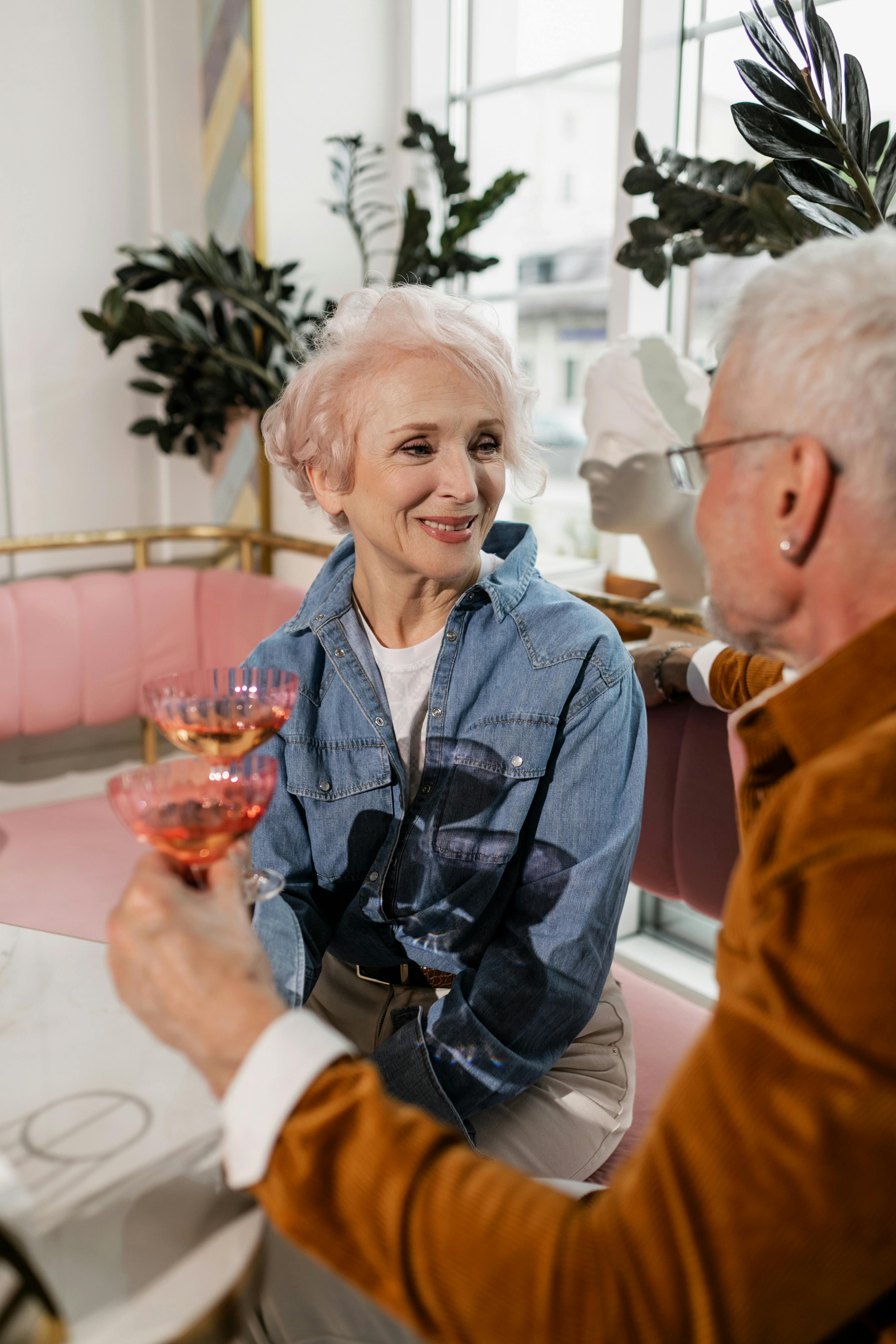Elderly Woman wearing Denim Jacket · Free Stock Photo