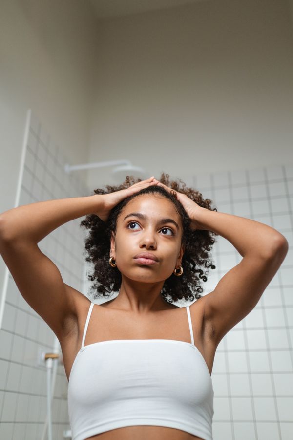 Before VelourCap — dry damaged hair