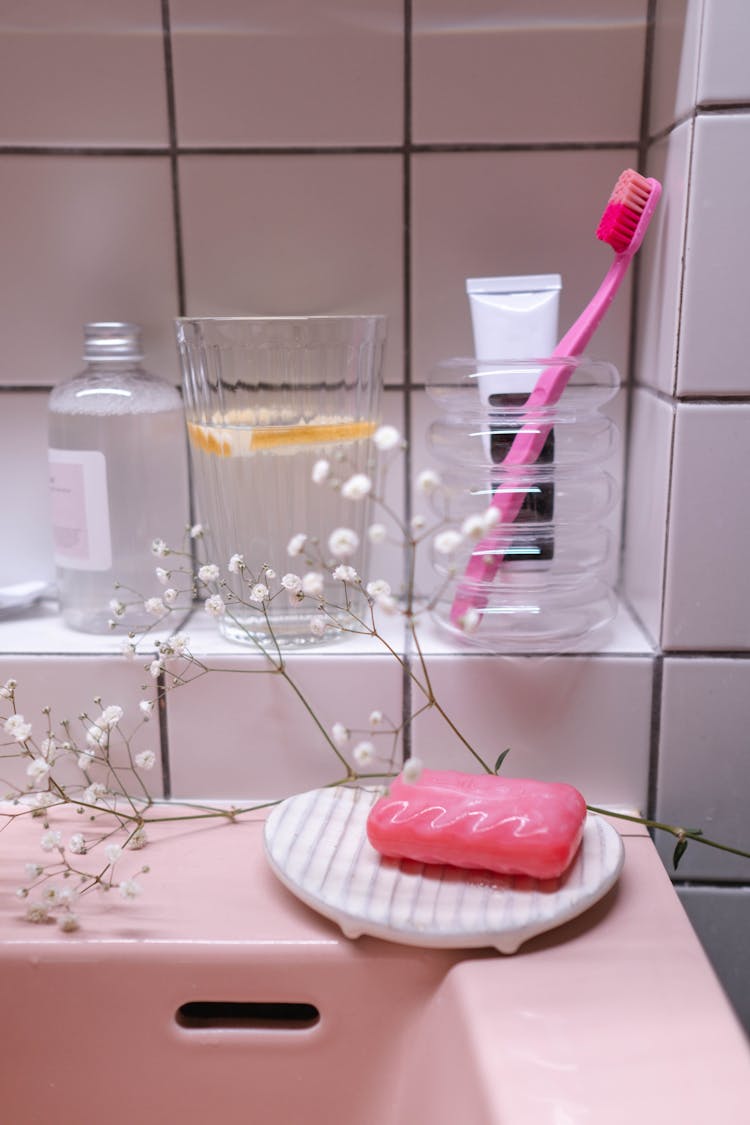 Hygiene Items In Bathroom