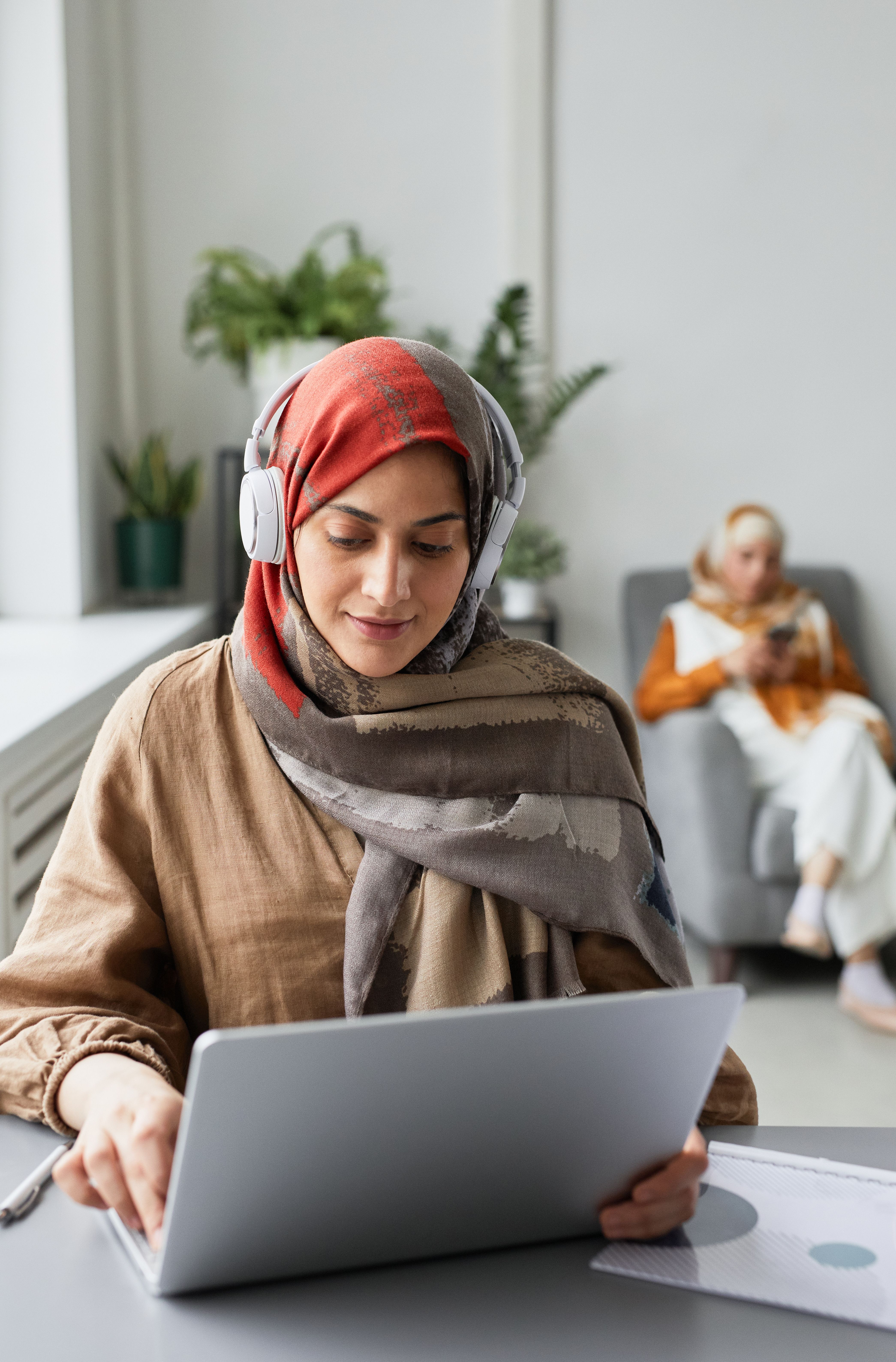 Apprenante en formation en ligne