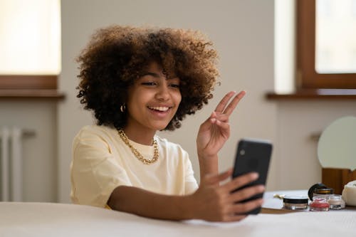 Young Woman Taking Selfie