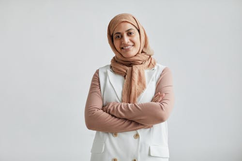 Free Smiling Woman Wearing Hijab Stock Photo