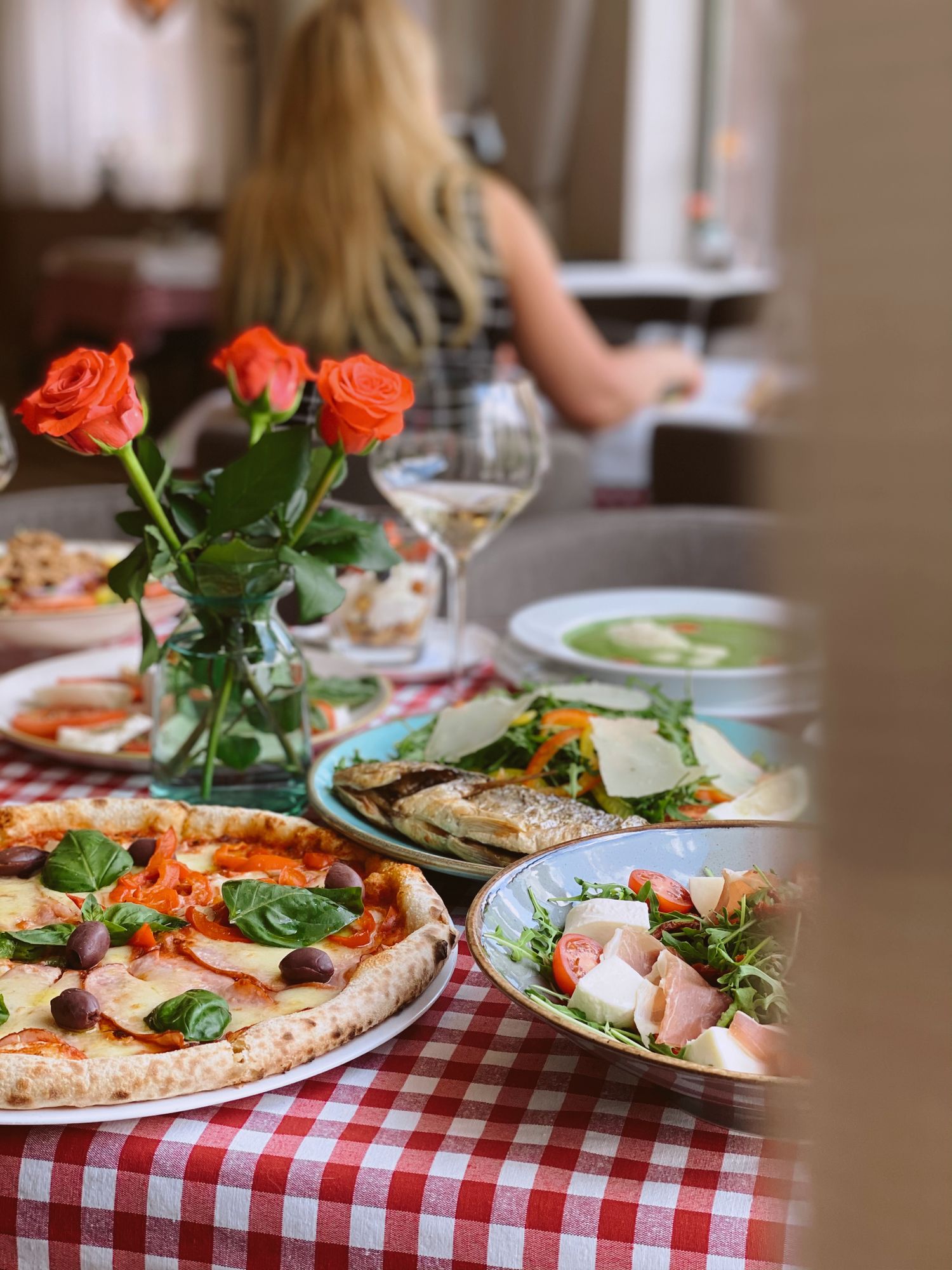 Shared Italian dining table