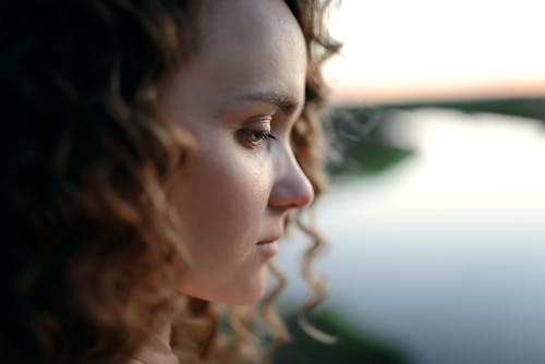 Free Close-up of a Woman Side Face Stock Photo
