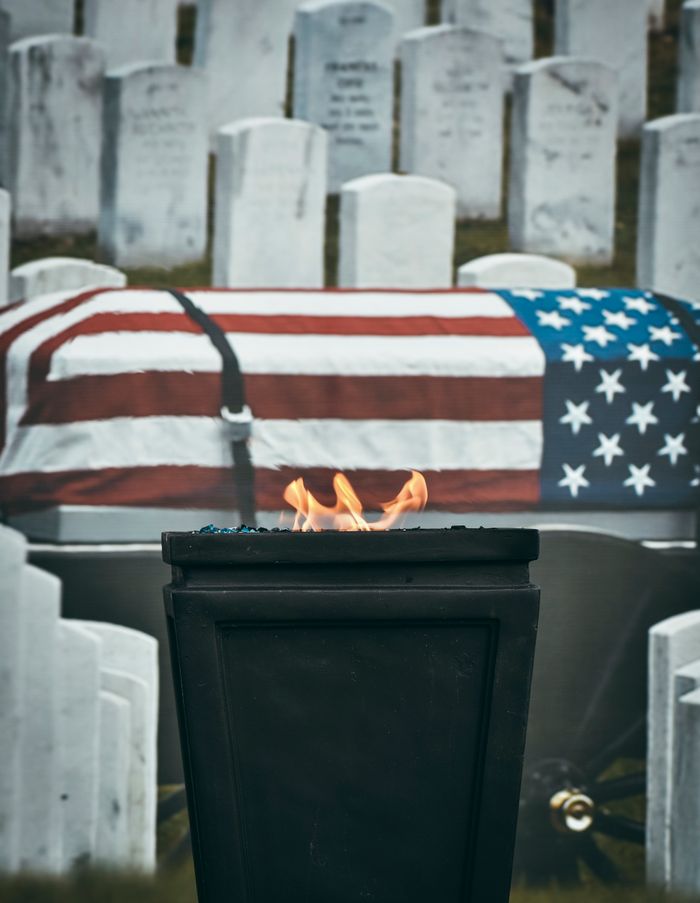 Military family receiving survivor benefit support