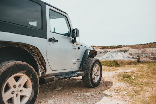 Side of a Jeep Car in an Off-road Area 