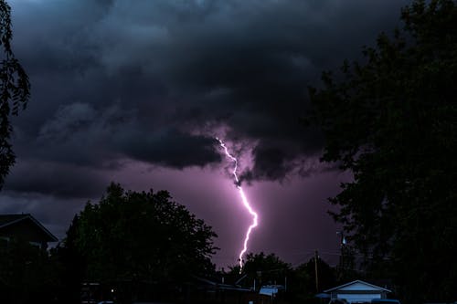 Free A Spectacular Lightning in the Sky Stock Photo