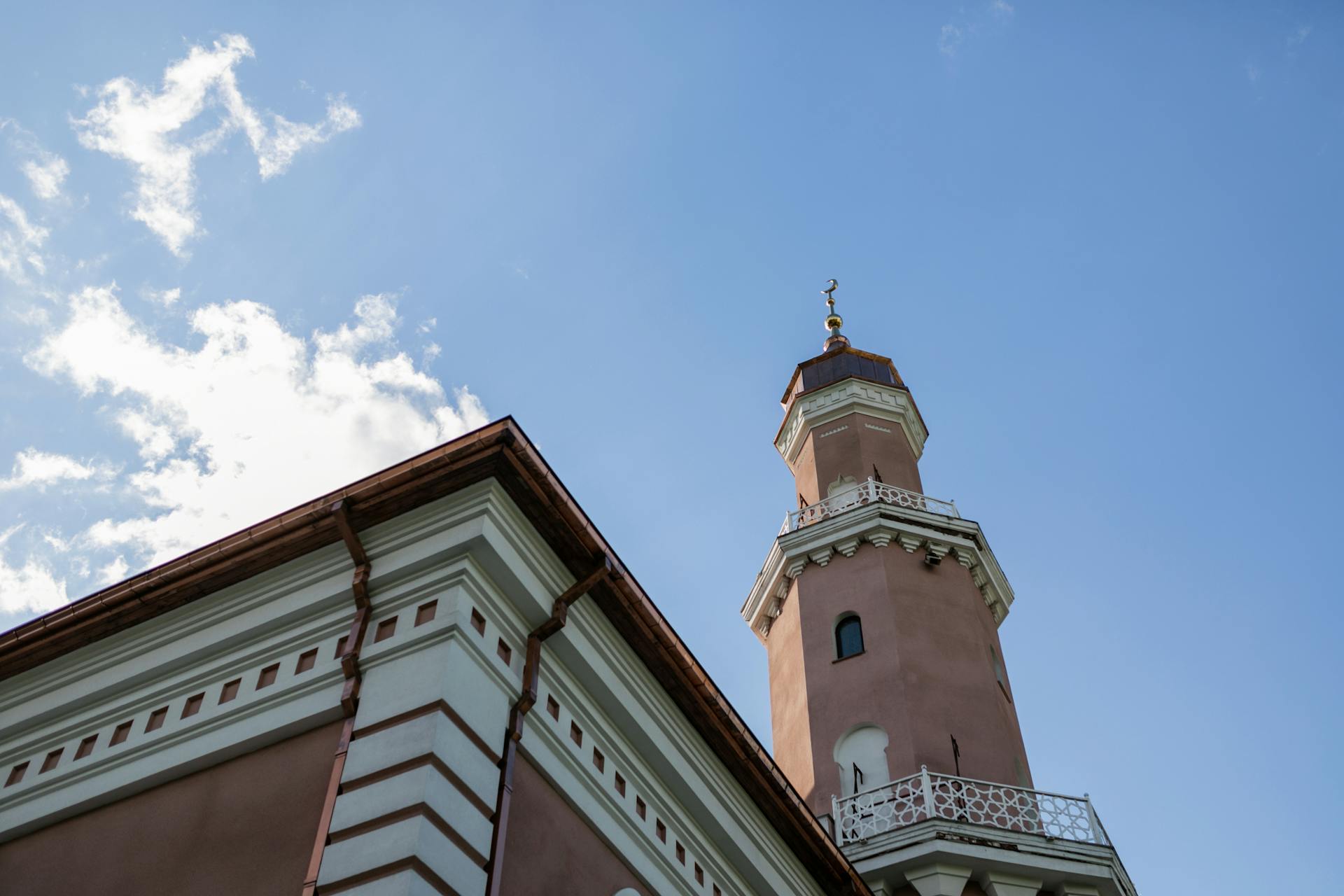 Minaret of Minsk Cathedral Mosque in Belarus