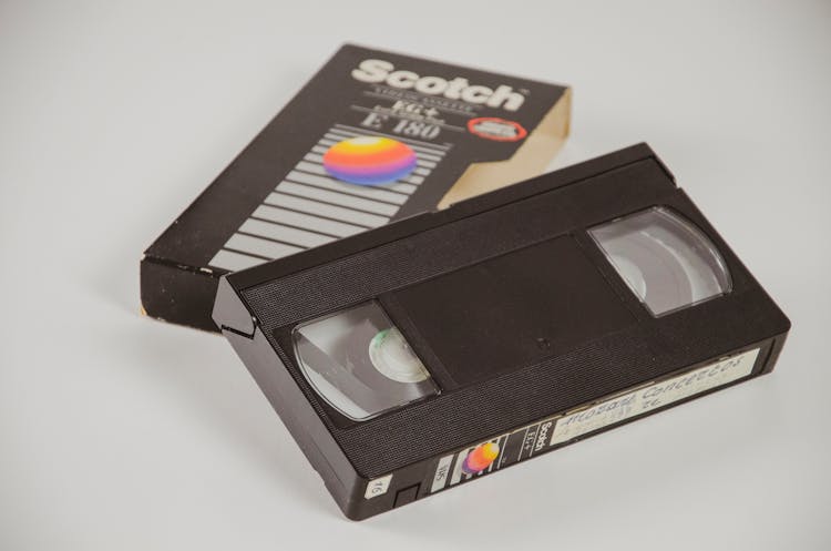 Close-up Of A VHS Tape