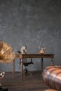 Vintage table surrounding by old decorations