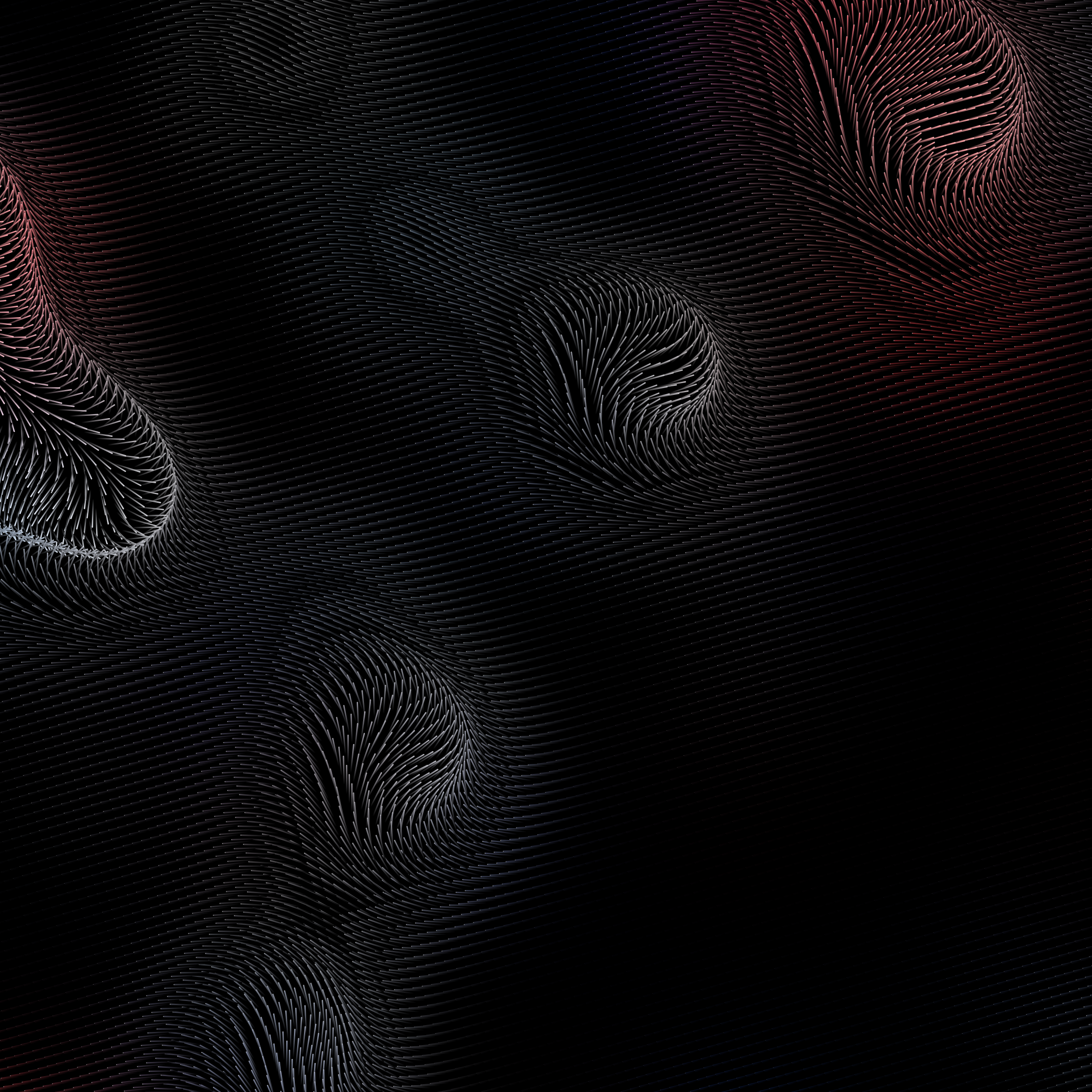 An intricate abstract design featuring swirling vortex patterns on a textured dark background.